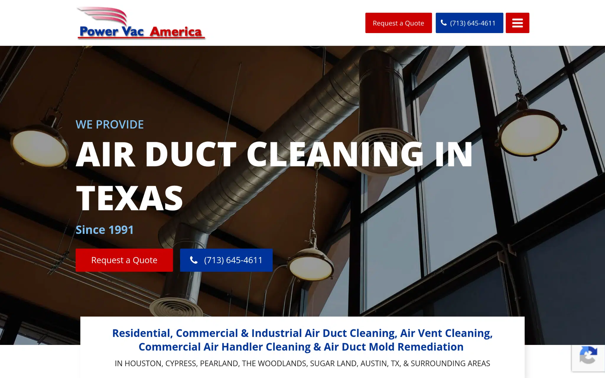 Power Vac America Screenshot