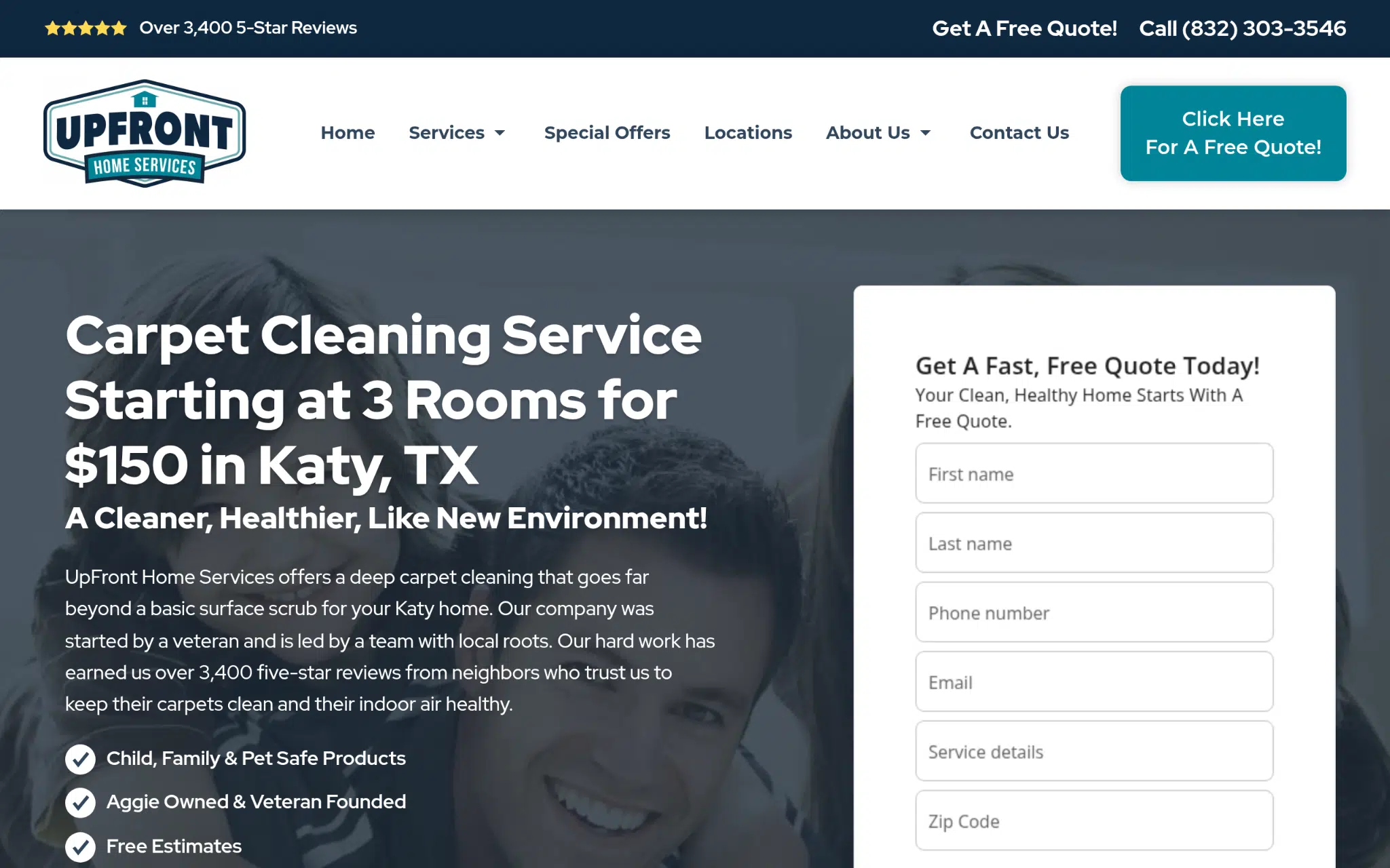 UpFront Home Services Screenshot