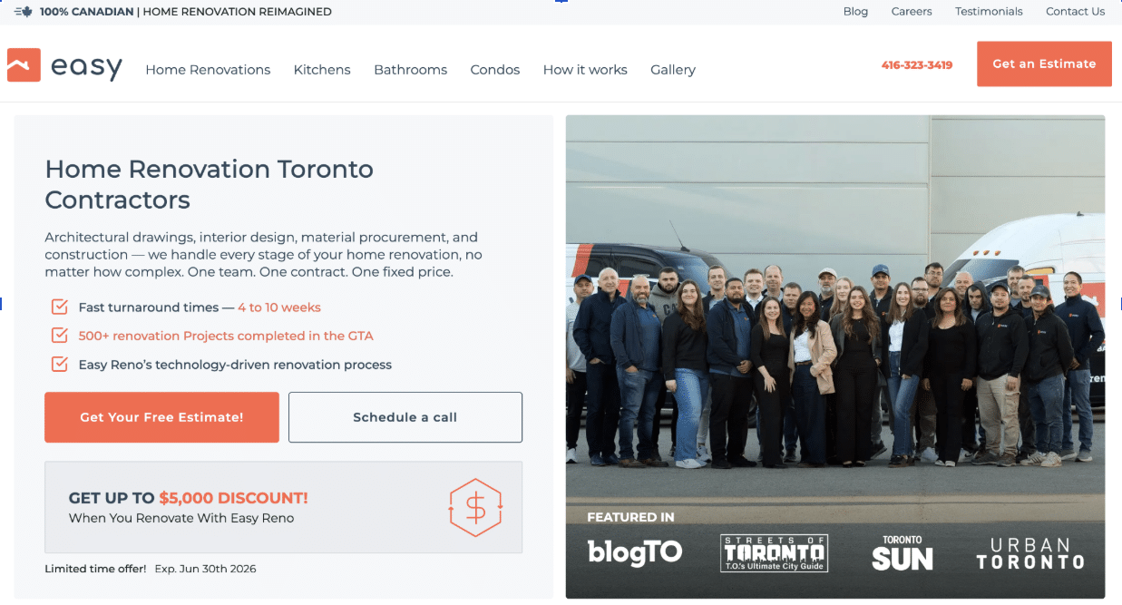 Top Home Renovation Contractors in Toronto