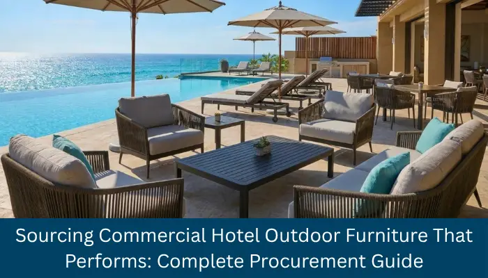 Outdoor patio with wicker furniture overlooking an infinity pool and ocean under clear skies