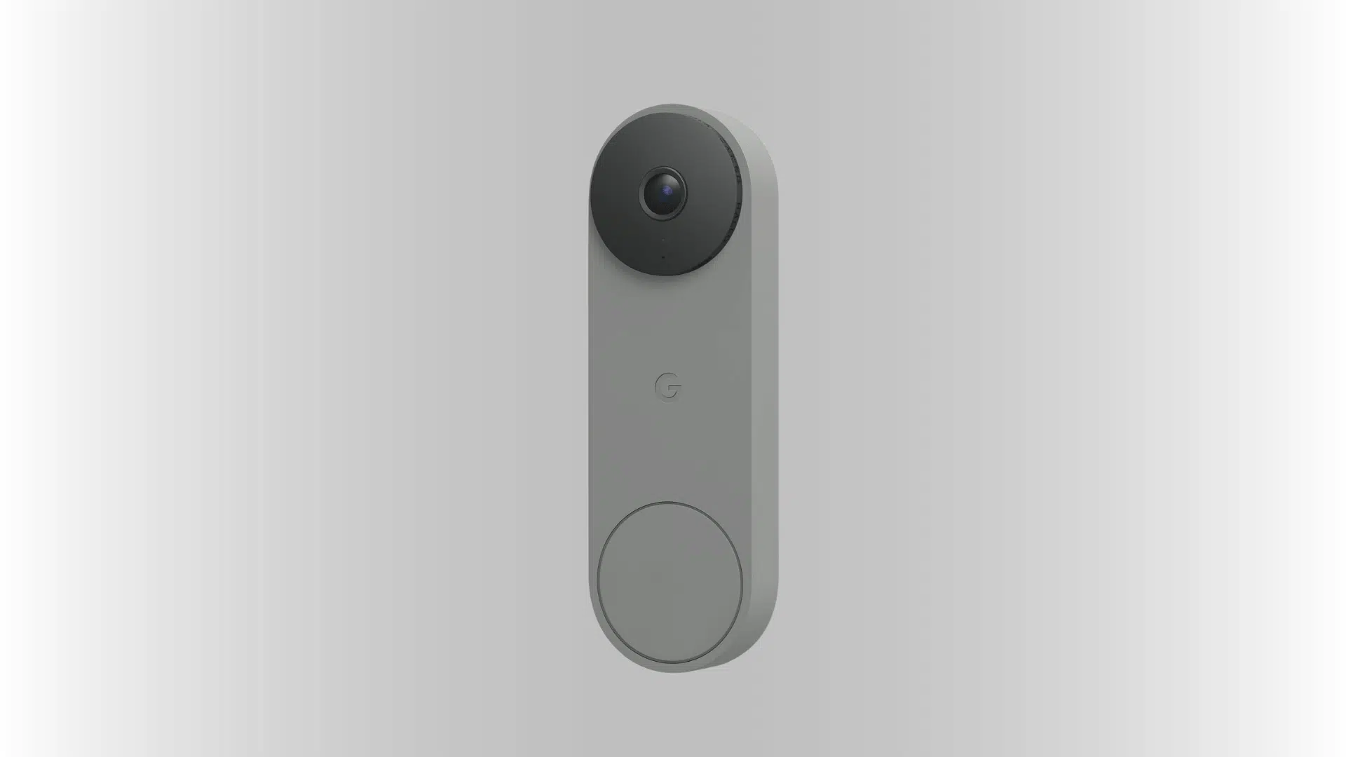Google Nest Doorbell Wired 3rd Gen with a gray body and black camera