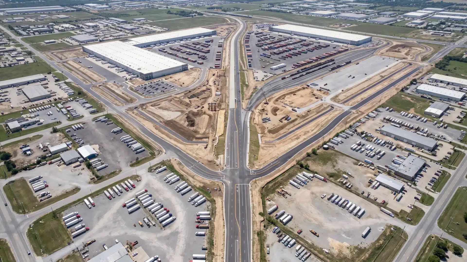 Small regional carriers surround a growing logistics hub that represents repeated acquisitions and market concentration.
